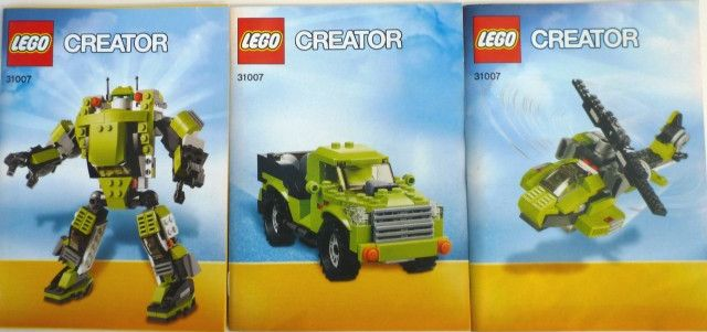LEGO Creator Power Mech 31007  Instruction manual  Only 