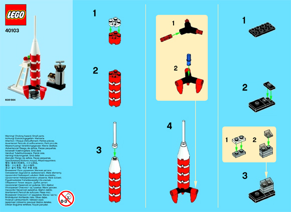 Lego rocket instructions hot sale