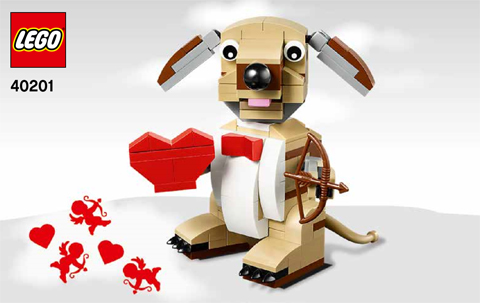 Valentine s Cupid Dog Instruction 40201 1 BrickLink