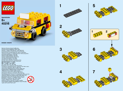 how to build a lego school bus
