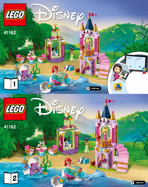 Lego disney ariel aurora online and tiana's royal celebration