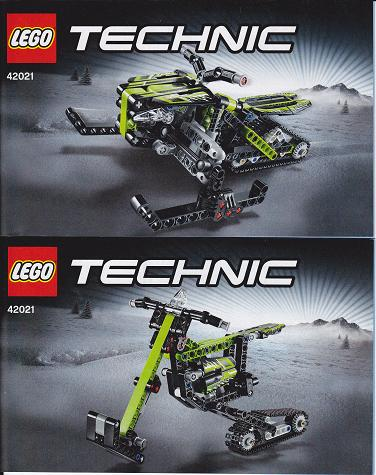 Lego receta/instruction Technic 42021 2 cuadernos ungelocht GB 