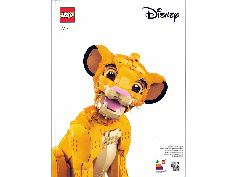 Young Simba the Lion King : Instruction 43247-1 | BrickLink