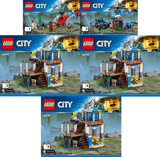 BrickLink Instruction 60174-1 : LEGO Mountain Police Headquarters [Town:City:Police] - BrickLink Reference Catalog