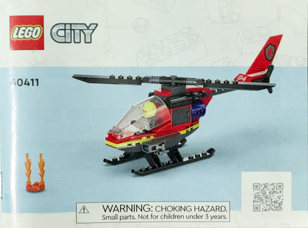 Fire Rescue Helicopter Instruction 60411 1 BrickLink