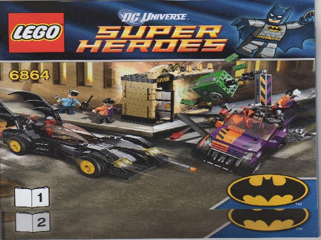 BrickLink Instruction 6864-1 : LEGO Batmobile and the Two-Face Chase [Super II] - BrickLink Reference Catalog
