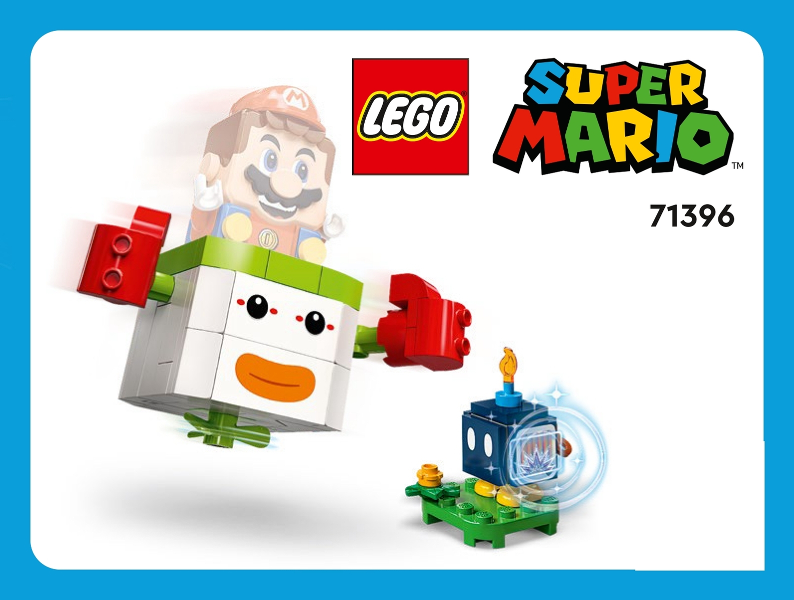 Bowser Jr. s Clown Car Expansion Set Instruction 71396 1 BrickLink
