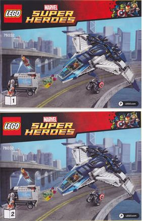 - Instruction 76032-1 : LEGO The Avengers Quinjet Chase [Super Heroes:Avengers Age of Ultron] BrickLink Reference Catalog