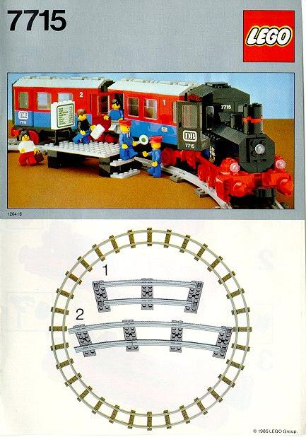 Push Along Passenger Steam Train Instruction 7715 1 BrickLink