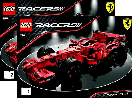 Render forene monarki Ferrari F1 1:9 : Instruction 8157-1 | BrickLink