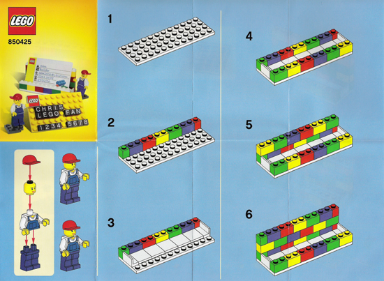 Desk Business Card Holder : Instruction 850425-1 | BrickLink