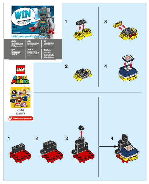 Mario lego set online instructions