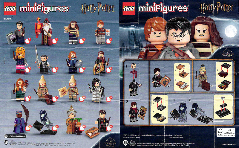 LEGO Harry Potter Series 2 (71028) COMPLETE SET 16 Minifigures Accessories  [NEW]