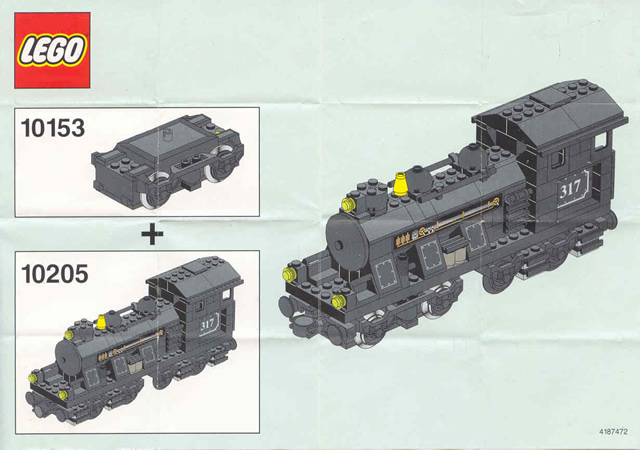 neuf dans sa boîte Lego système ferroviaire moteur 9 v 10153 NEUF 