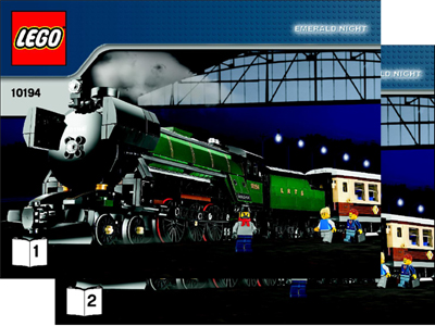 LEGO Creator Smaragdexpress *Sehr Selten* 10194 - Train Eisenbahn 