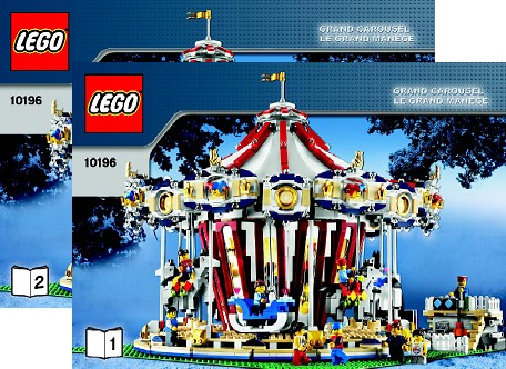 973p2d Y2 LEGO FIGURE MINIFIG 10196 Grand Carousel 