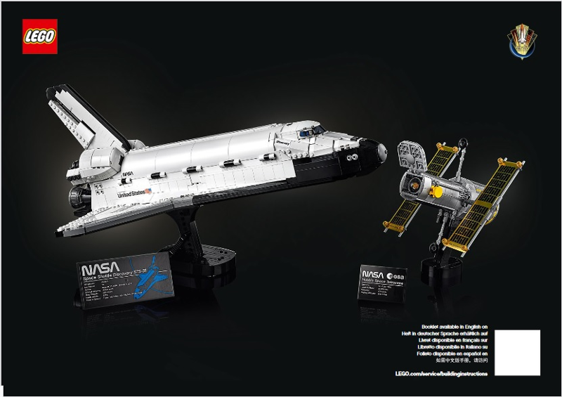 Lego Creator STICKER SHEET 2 for Lego set 10283 NASA Space Shuttle Discovery 