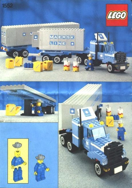 BrickLink - Set 1552-1 : LEGO Maersk Line Container Truck [Town ...