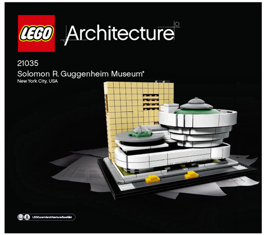 BRAND NEW FACTORY SEALED LEGO ARCHITECTURE 21035 SOLOMON R GUGGENHEIM MUSEUM 
