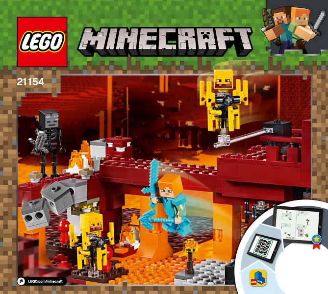 BrickLink - Set 21154-1 : LEGO The Blaze Bridge [Minecraft 