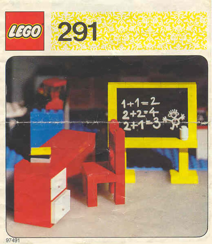 Blackboard and School Desk