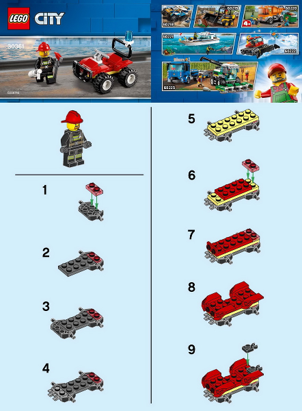BrickLink - Set 30361-1 : LEGO Fire ATV polybag [Town:City:Fire 