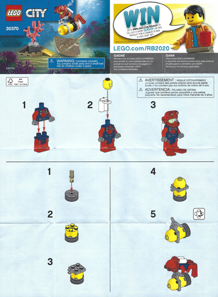 Lego City Town Ocean Diver 30370 Poly-Bag New 2020 