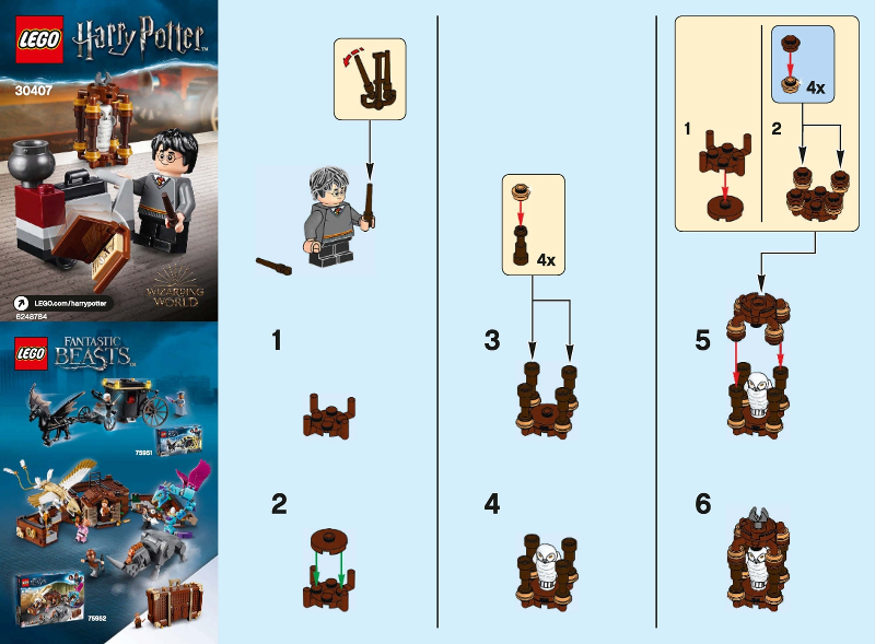 Lot of 5 Harry Potter Lego 30407 Harry's Journey to Hogwarts NEW 