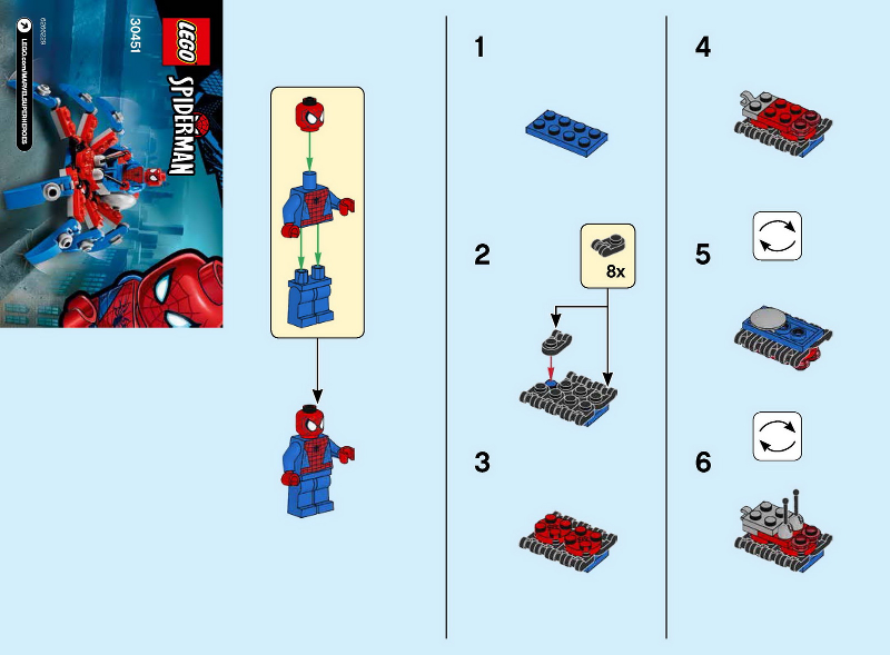 BrickLink - Set 30451-1 : LEGO Spider-Man's Mini Spider Crawler 
