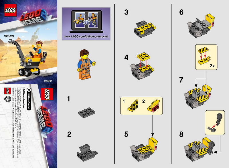 The LEGO Movie 2 3in1 Mini Master Building Emmet 30529 Minifigure Set for sale online 