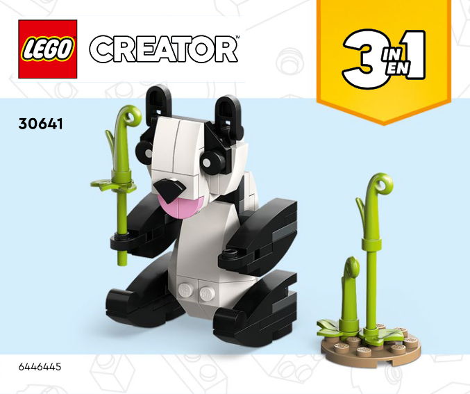 Le Panda - Polybag LEGO® Creator 3-en-1 30641 - Super Briques