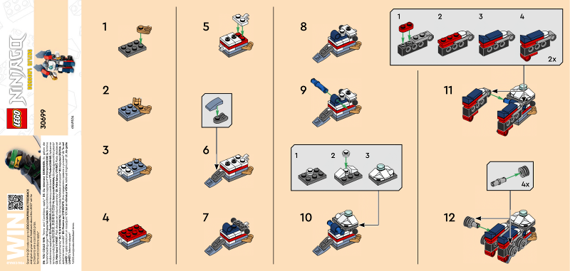 Mini Ninja Combo Mech paper bag / polybag : Set 30699-1