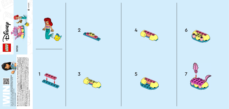 Ariel & Flounder's Birthday Music Fun paper bag