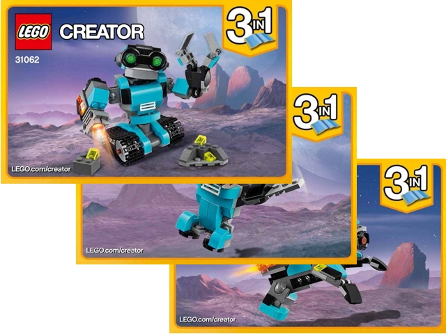 LEGO Creator 3in1 Robo Explorer 31062 (205 Pieces) 