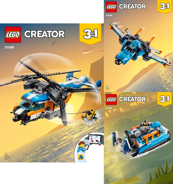 BrickLink - Set 31096-1 : LEGO Twin-Rotor Helicopter [Creator 
