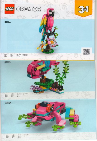 LEGO Creator 3-en-1 The Parrot Exotic Pink 31144