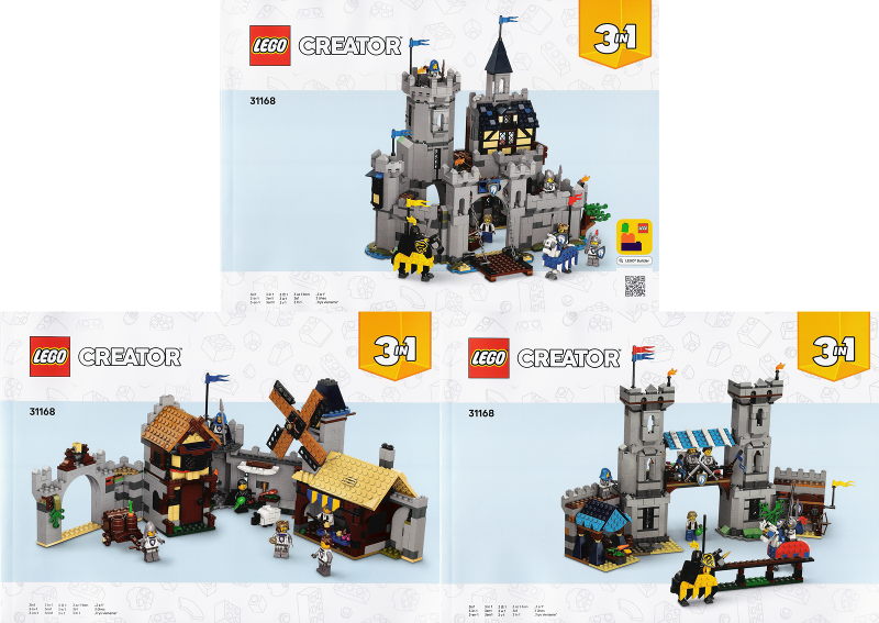 Medieval Horse Knight Castle : Set 31168-1 | BrickLink
