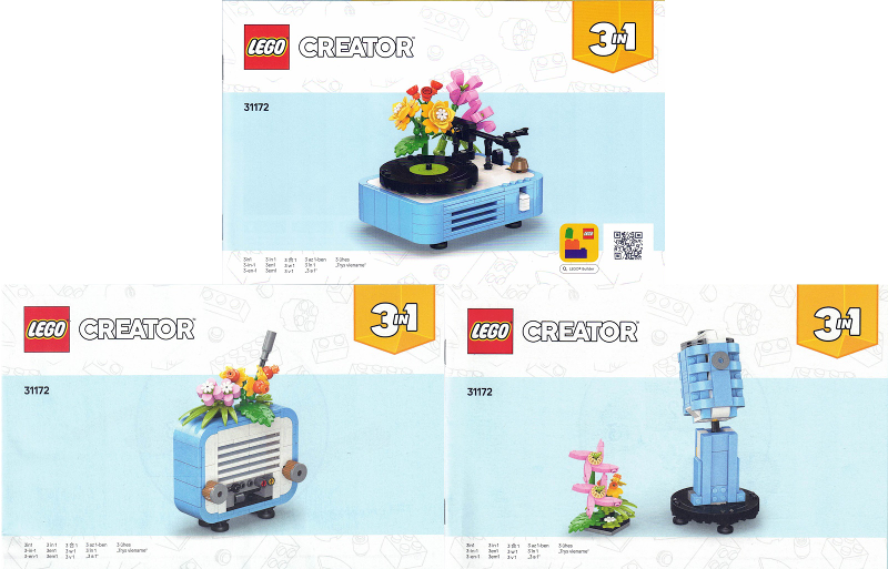 Record Player with Flowers