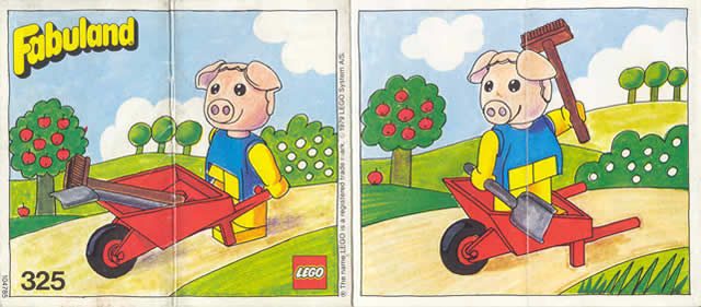 Percy Pig's Wheelbarrow : Set 325-2 | BrickLink