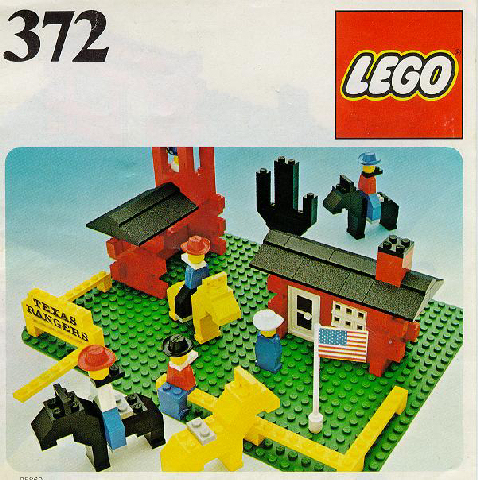 1977 Custom Precut Aufkleber/Sticker passend für LEGO 372-1 Texas Rangers 