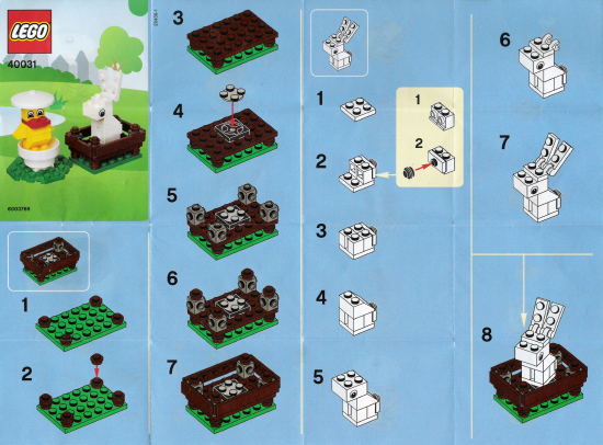 Lego 40031-Bunny & Chick Set/Pâques 