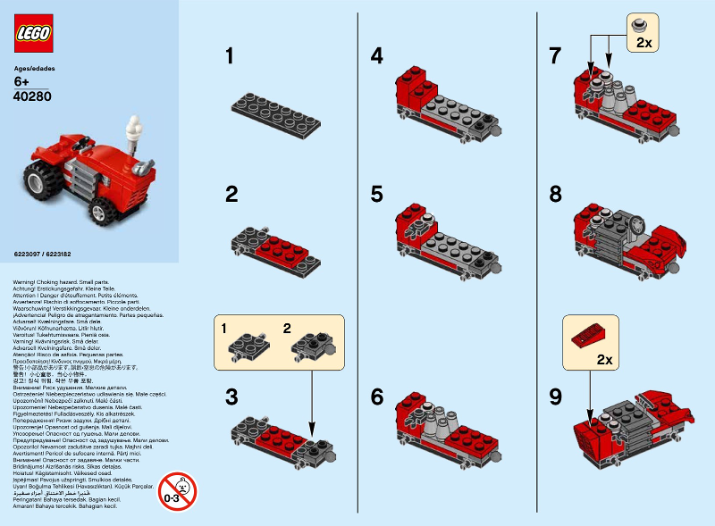 Monthly Mini Model Build Set - 05 May, Tractor polybag : Set 40280-1 | BrickLink