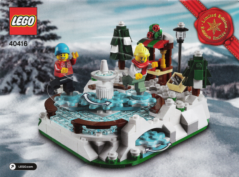 for sale online 304 Pieces LEGO Ice Skating Rink Set 40416 
