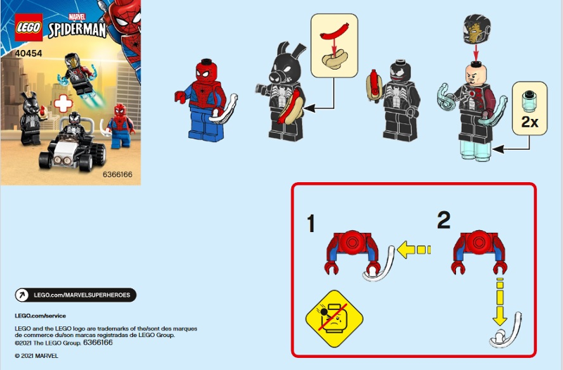 Spider-Man vs. Venom and Iron Venom blister pack : Set 40454-1 | BrickLink