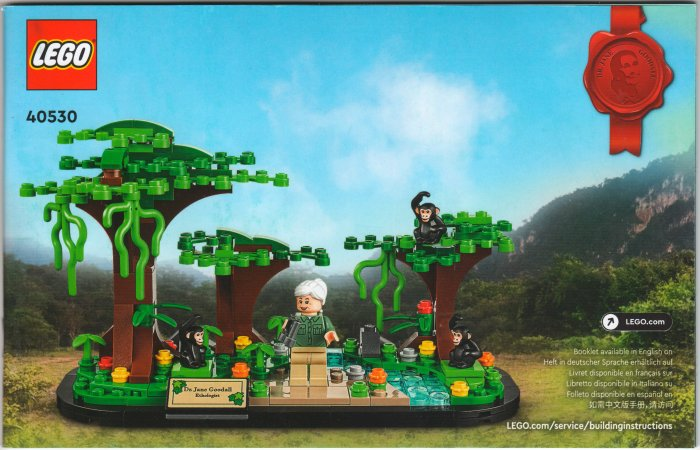 BrickLink - Set 40530-1 : LEGO Jane Goodall Tribute [LEGO Brand 