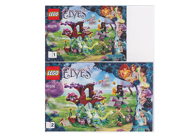 Lego Elves Farran And The Crystal Hollow 41076 NSIB Box crushed on right side.