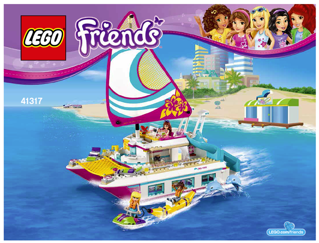 LEGO Friends Original Neuf Feuille Autocollant uniquement pour set 41317 Sunshine Catamaran 