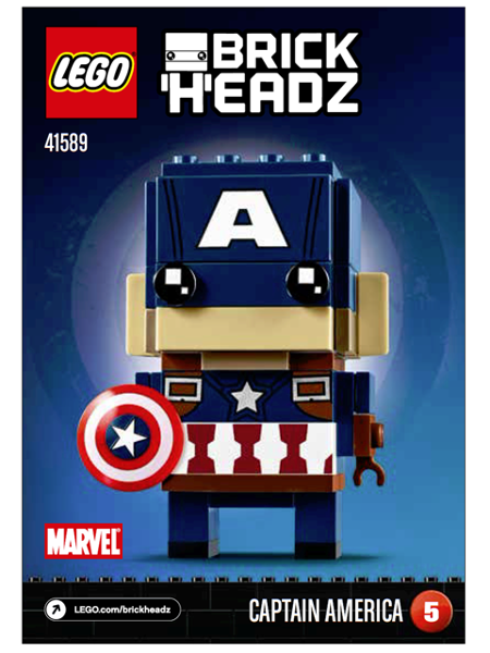 captain america lego brickheadz