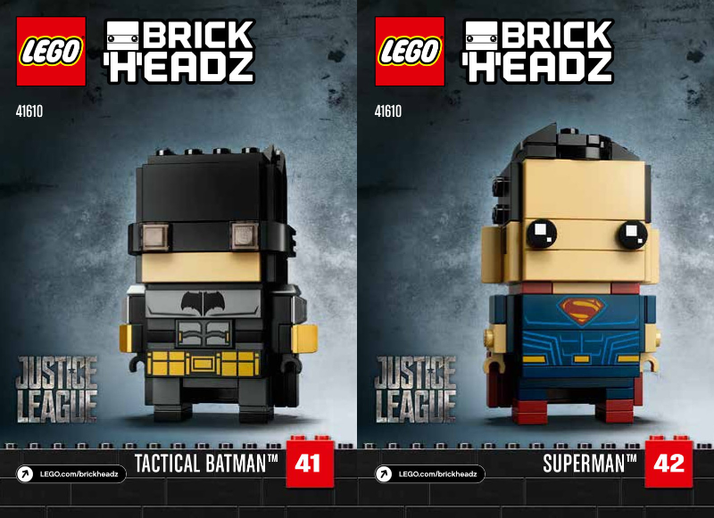 lego brickheadz batman superman