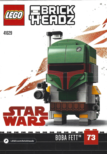 BrickLink - Set 41629-1 : LEGO Boba Fett [BrickHeadz:Star Wars 